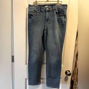 Old Navy Power Slim Straight Mid Size Jeans (8 Short)